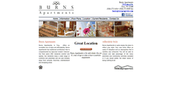 Desktop Screenshot of burnsapts.com