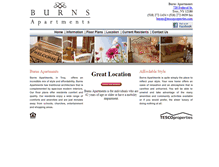 Tablet Screenshot of burnsapts.com